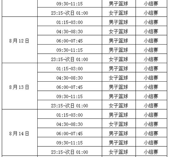 篮球亚洲杯预选赛直播时间表